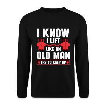 Personal Trainer Coach Gym Workout Fitness Trainer - Unisex Sweatshirt - black - Front - Alina (178cm) & Michal (187cm)