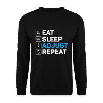 Chiropraktiker Chiropraktik - Unisex Pullover - Schwarz - Vorne - Alina (178cm) & Michal (187cm)