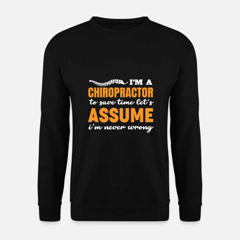 Chiropraktiker Chiropraktik - Unisex Pullover - Schwarz