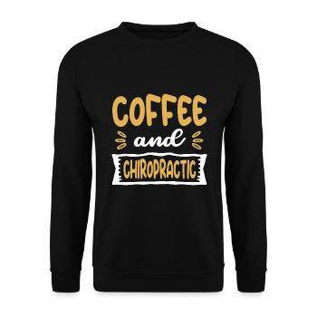 Chiropraktiker Chiropraktik - Unisex Pullover - Schwarz - Vorne - Alina (178cm) & Michal (187cm)