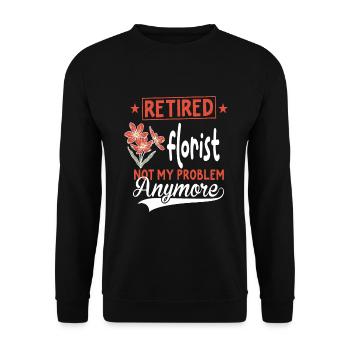 Floral Designer Floristry Florist Florist - Unisex Sweatshirt - black - Front - Alina (178cm) & Michal (187cm)