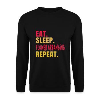 Floral Designer Floristry Florist Florist - Unisex Sweatshirt - black - Front - Alina (178cm) & Michal (187cm)