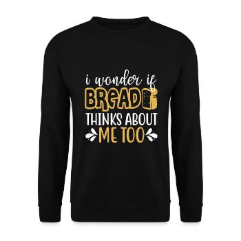 Cuisson Jeu de mots Cuire Cuisinier Chef Boulanger - Sweat-shirt Unisexe - noir - Devant - Alina (178cm) & Michal (187cm)