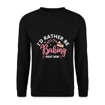 Cuisson Jeu de mots Cuire Cuisinier Chef Boulanger - Sweat-shirt Unisexe - noir - Devant - Alina (178cm) & Michal (187cm)
