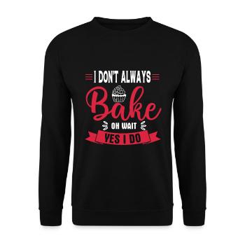 Cuisson Jeu de mots Cuire Cuisinier Chef Boulanger - Sweat-shirt Unisexe - noir - Devant - Alina (178cm) & Michal (187cm)