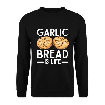 Cuisson Jeu de mots Cuire Cuisinier Chef Boulanger - Sweat-shirt Unisexe - noir - Devant - Alina (178cm) & Michal (187cm)