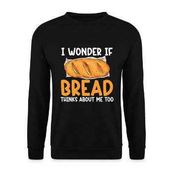 Cuisson Jeu de mots Cuire Cuisinier Chef Boulanger - Sweat-shirt Unisexe - noir - Devant - Alina (178cm) & Michal (187cm)