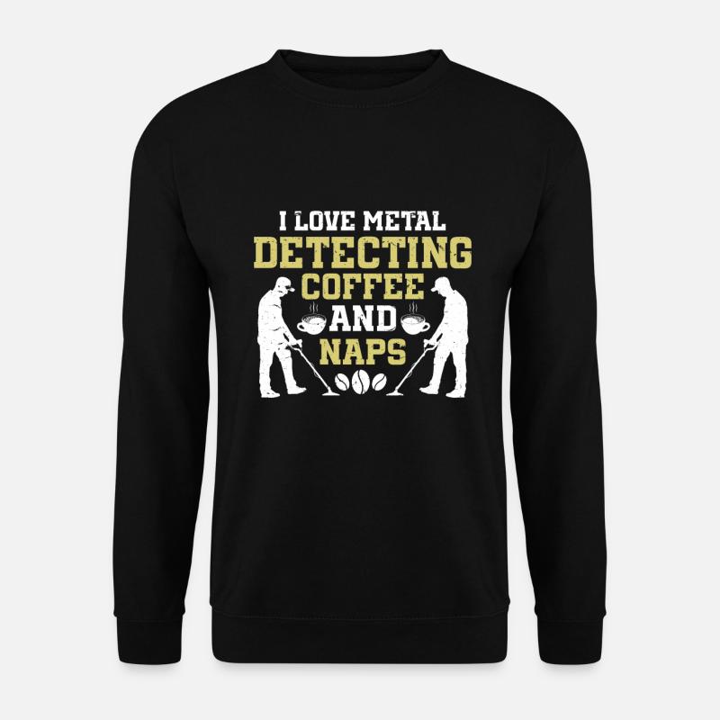 Metalldetektor Schatzsuche - Unisex Pullover - Schwarz