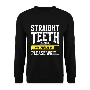 Orthodontist Orthodontic Dental - Unisex Sweatshirt - black - Front - Alina (178cm) & Michal (187cm)