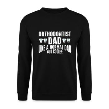 Orthodontist Orthodontic Dental - Unisex Sweatshirt - black - Front - Alina (178cm) & Michal (187cm)