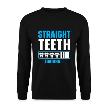 Orthodontiste Orthodontie Dentaire - Sweat-shirt Unisexe - noir - Devant - Alina (178cm) & Michal (187cm)