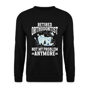 Orthodontist Orthodontic Dental - Unisex Sweatshirt - black - Front - Alina (178cm) & Michal (187cm)