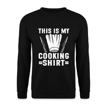 Chef Chef de cuisine - Sweat-shirt Unisexe - noir - Devant - Alina (178cm) & Michal (187cm)
