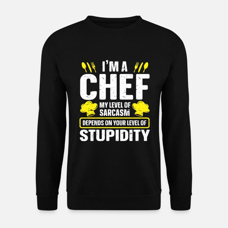 Chefkoch Küche Koch - Unisex Pullover - Schwarz