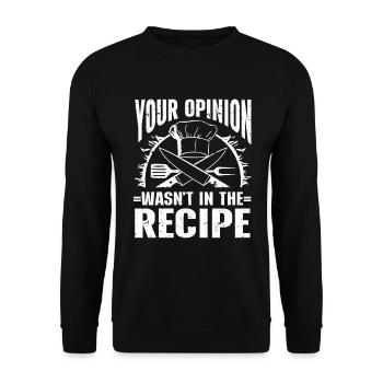 Chefkoch Küche Koch - Unisex Pullover - Schwarz - Vorne - Alina (178cm) & Michal (187cm)