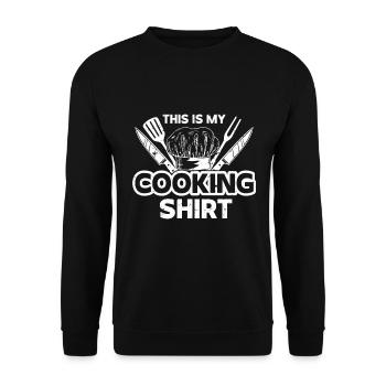 Chefkoch Küche Koch - Unisex Pullover - Schwarz - Vorne - Alina (178cm) & Michal (187cm)