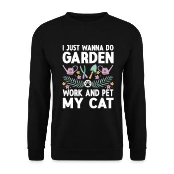 Gartenbau LandschaftsbauGarten Gärtner - Unisex Pullover - Schwarz - Vorne - Alina (178cm) & Michal (187cm)