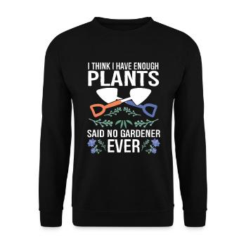 Gartenbau LandschaftsbauGarten Gärtner - Unisex Pullover - Schwarz - Vorne - Alina (178cm) & Michal (187cm)
