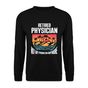 Médecin Disant École De Médecine Pa Étudiant Médecin - Sweat-shirt Unisexe - noir - Devant - Alina (178cm) & Michal (187cm)