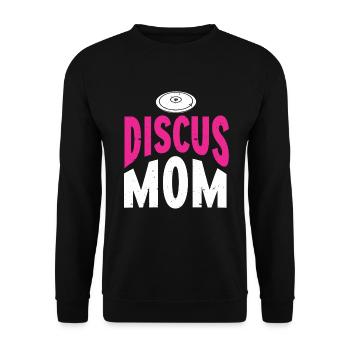 Diskuswerfer Leichtathlet Disc Throw - Unisex Pullover - Schwarz - Vorne - Alina (178cm) & Michal (187cm)