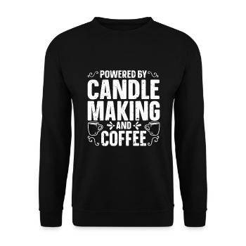 Candle Maker Candle Making - Unisex Sweatshirt - black - Front - Alina (178cm) & Michal (187cm)
