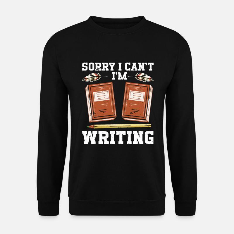 Author Writing - Unisex Sweatshirt - black