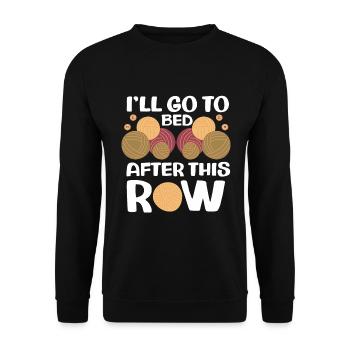 Knitting Crochet - Unisex Sweatshirt - black - Front - Alina (178cm) & Michal (187cm)