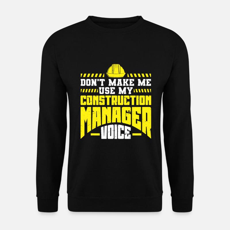 Construction Project Manager - Unisex Sweatshirt - black
