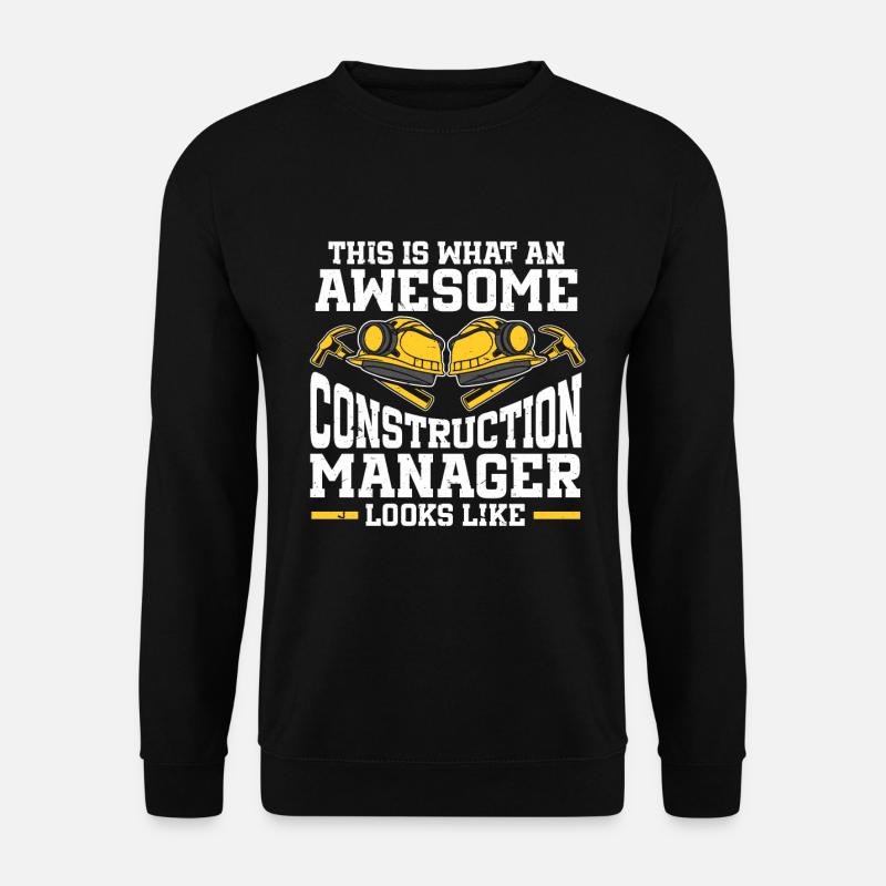 Construction Project Manager - Unisex Sweatshirt - black