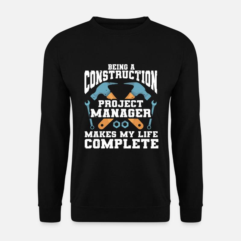 Construction Project Manager - Unisex Sweatshirt - black