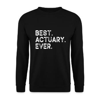 Aktuar Statistiker - Unisex Pullover - Schwarz - Vorne - Alina (178cm) & Michal (187cm)