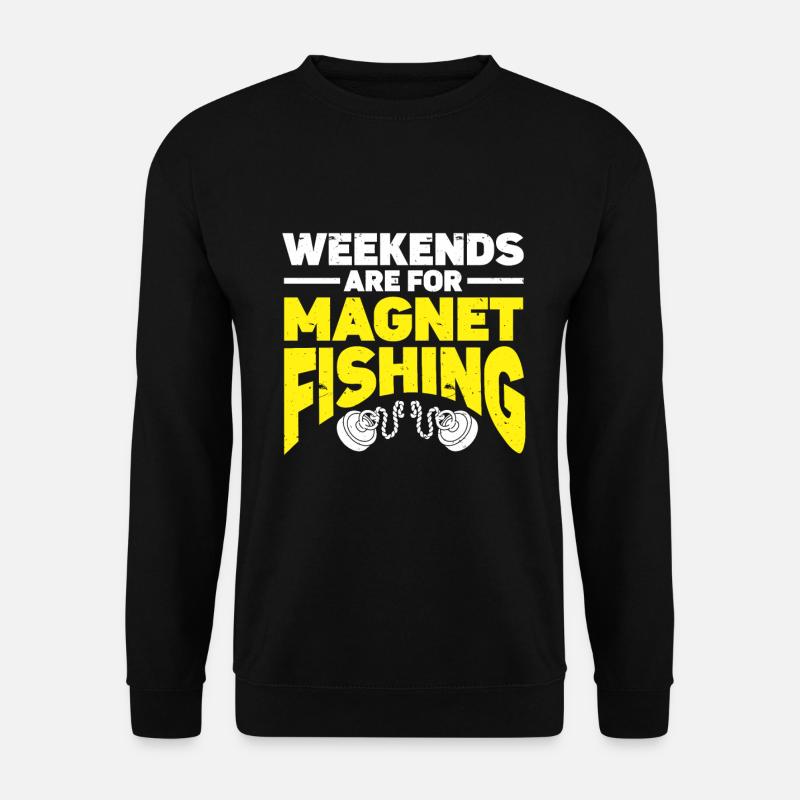 Magnetfischen - Unisex Pullover - Schwarz