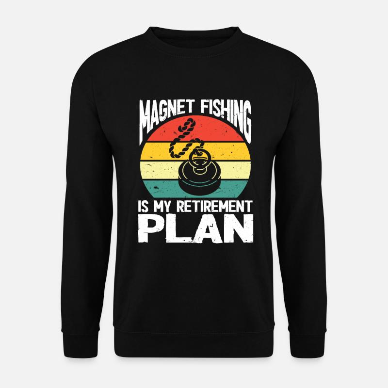 Magnetfischen - Unisex Pullover - Schwarz