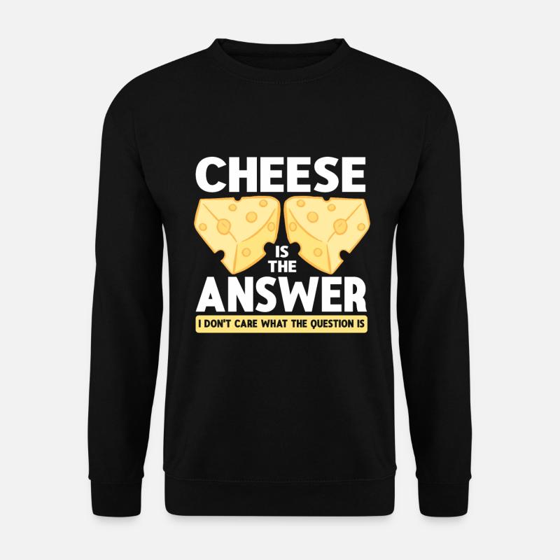 Cheese Lover Cheese - Unisex Sweatshirt - black