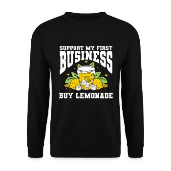 Lemonade Vendor Lemon Juice Lemonade Stand - Unisex Sweatshirt - black - Front - Alina (178cm) & Michal (187cm)