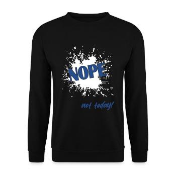 Nope - Unisex Pullover - Schwarz - Vorne - Alina (178cm) & Michal (187cm)