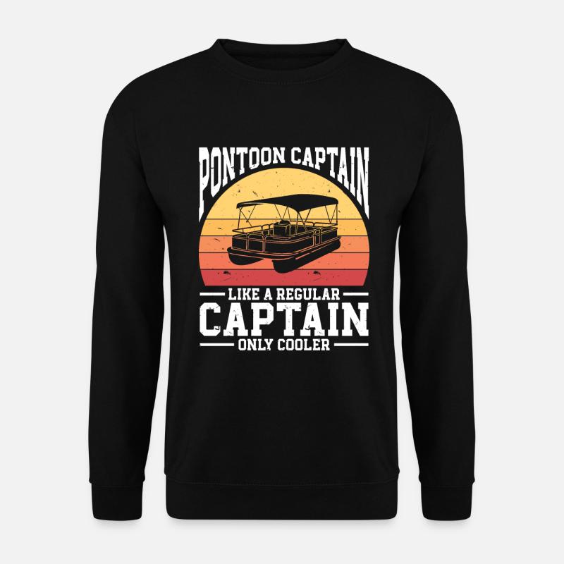 Pontoon Boat Pontoon Captain - Unisex Sweatshirt - black