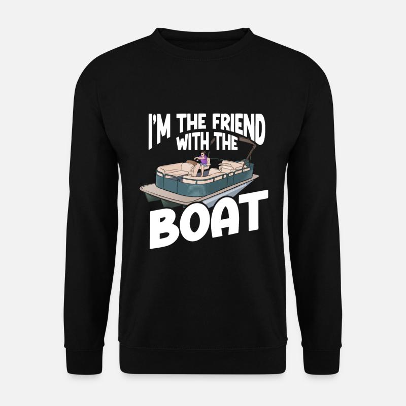 Ponton Bateau Ponton Capitaine - Sweat-shirt Unisexe - noir