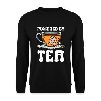 Tea Drinker Tea - Unisex Sweatshirt - black - Front - Alina (178cm) & Michal (187cm)