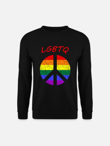 Peace Love LGBTQ CSD - Unisex Pullover - Schwarz