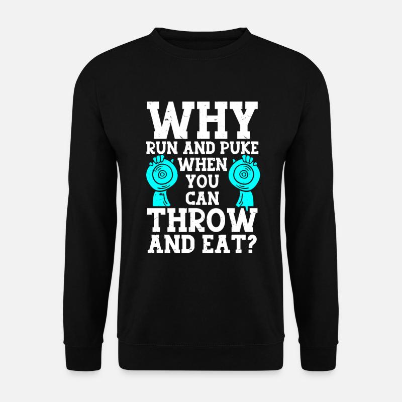Diskuswerfer Leichtathletik Diskuswerfen - Unisex Pullover - Schwarz