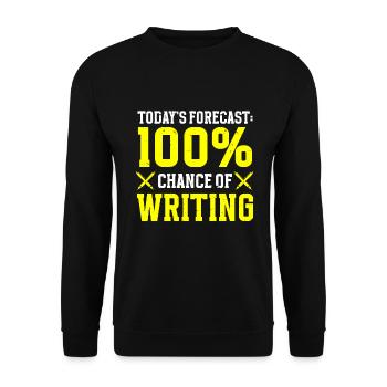 Autor Schriftsteller - Unisex Pullover - Schwarz - Vorne - Alina (178cm) & Michal (187cm)