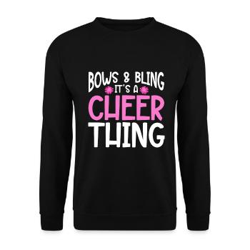 Dépliant de base de pom-pom girl de pom-pom girl - Sweat-shirt Unisexe - noir - Devant - Alina (178cm) & Michal (187cm)