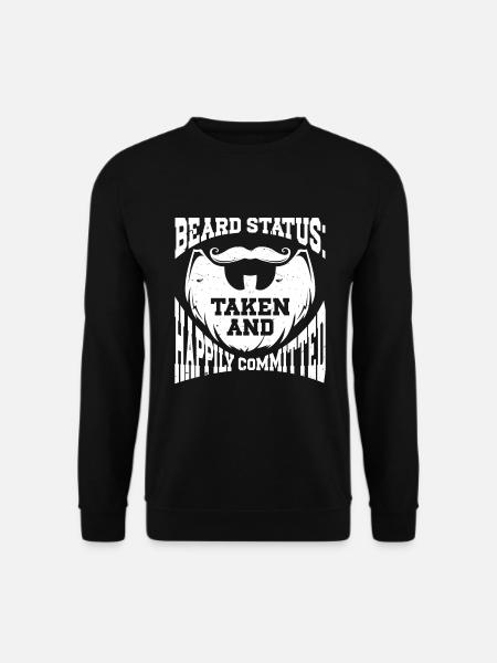 Beard Saying Bearded Father Husband - Unisex Sweatshirt - black