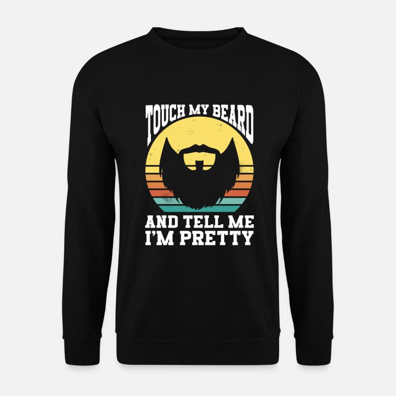 Bart Spruch Bärtiger Vater Ehemann - Unisex Pullover - Schwarz