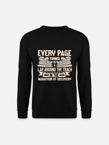 Reading Bookworm - Unisex Sweatshirt - black