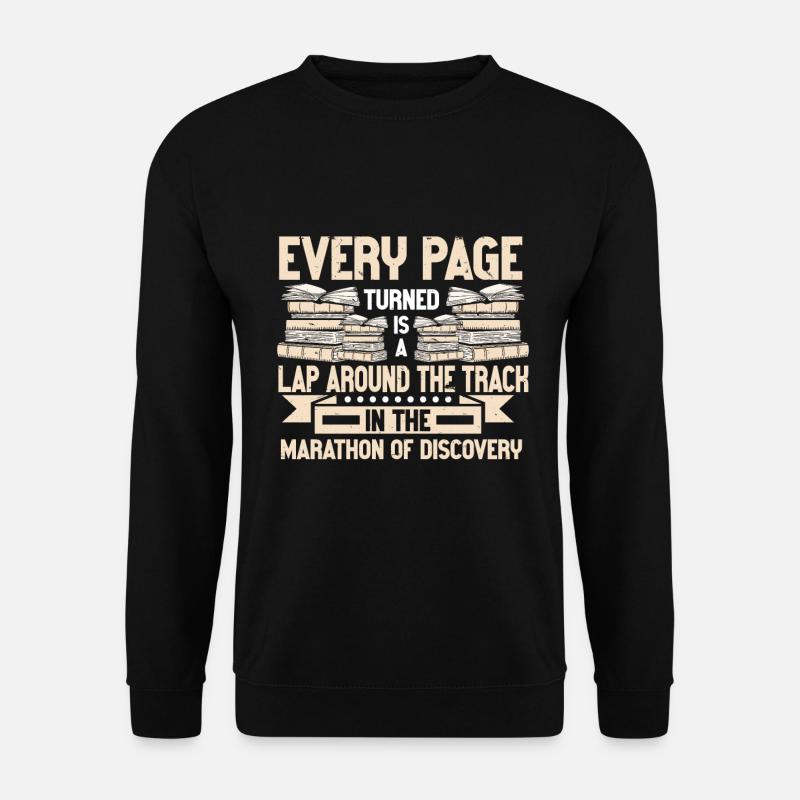 Reading Bookworm - Unisex Sweatshirt - black