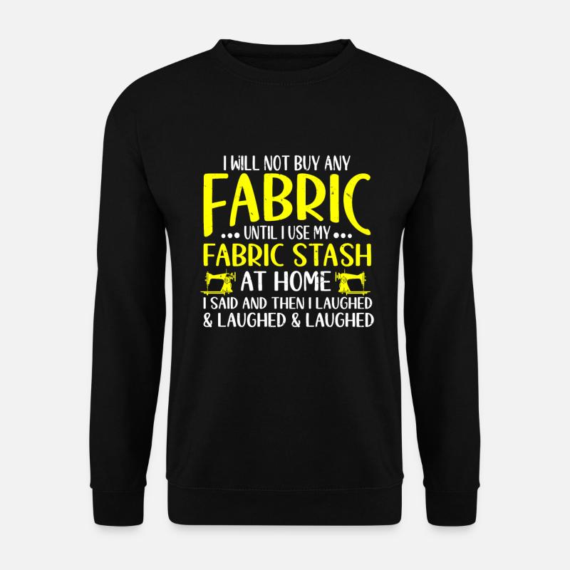 Quilting - Unisex Pullover - Schwarz