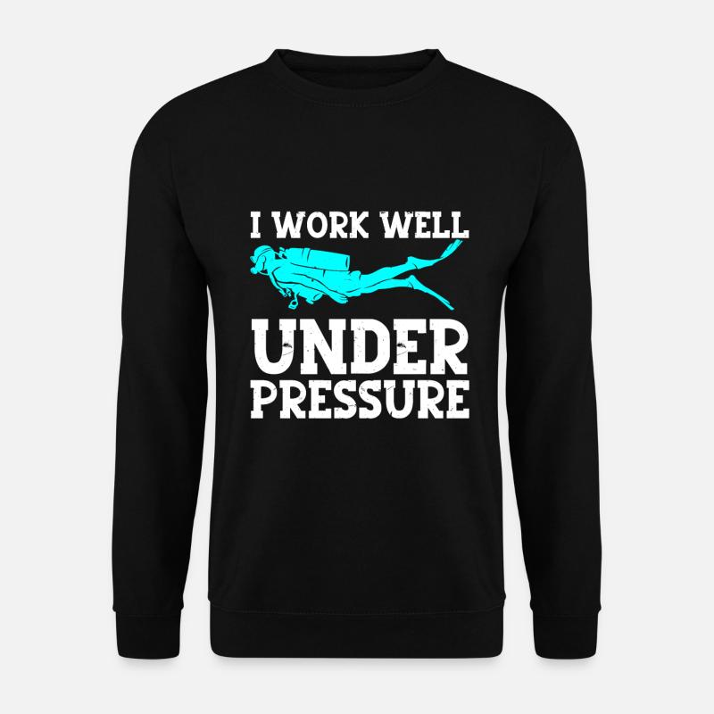 Tauchen Taucher - Unisex Pullover - Schwarz