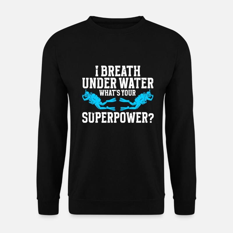 Diving Diver - Unisex Sweatshirt - black